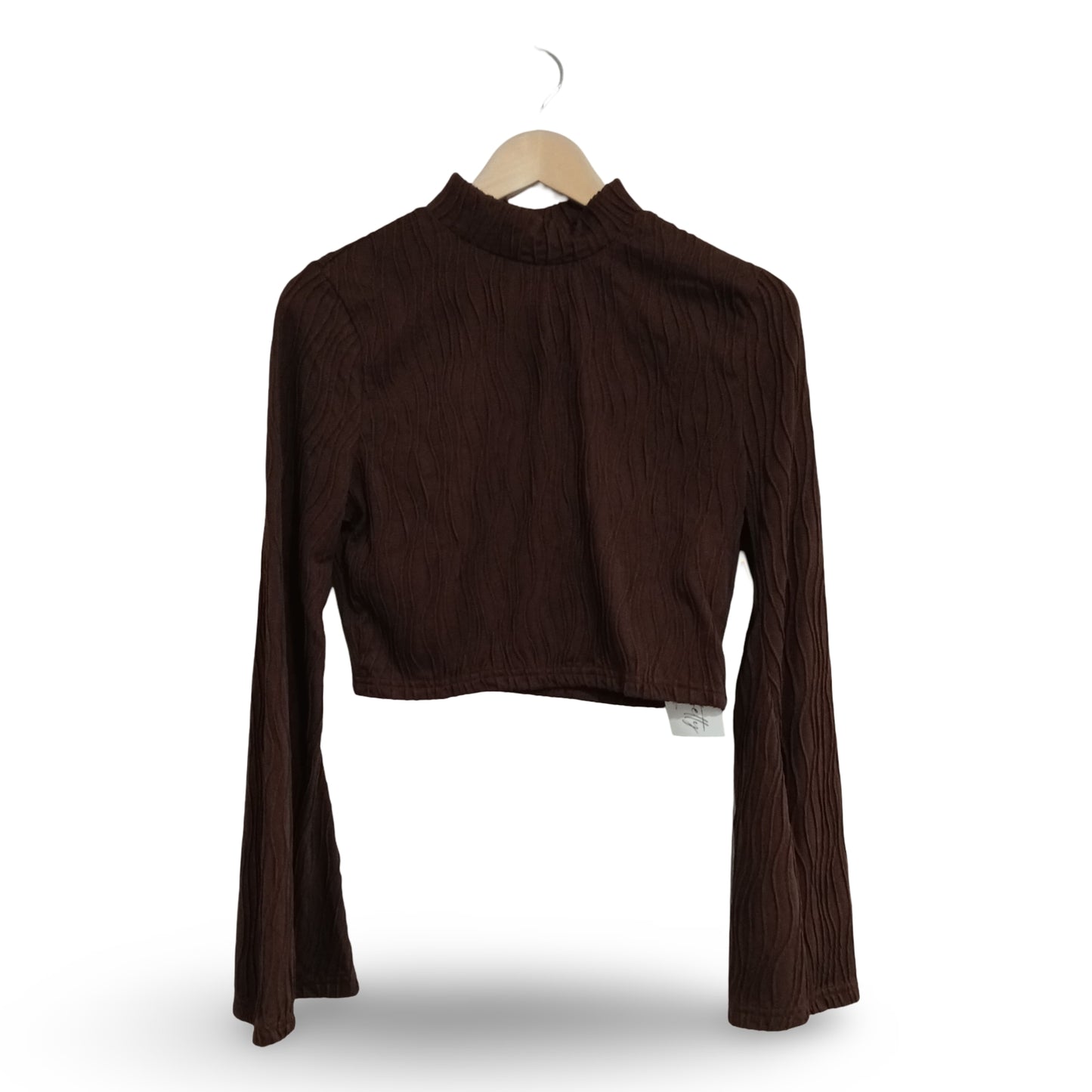 (L) Howdy Hetty | Bell Sleeve Textured Crop | BNWT