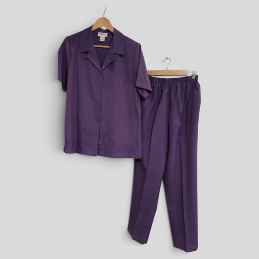 (12) Millers | Purple Blouse Pants Set