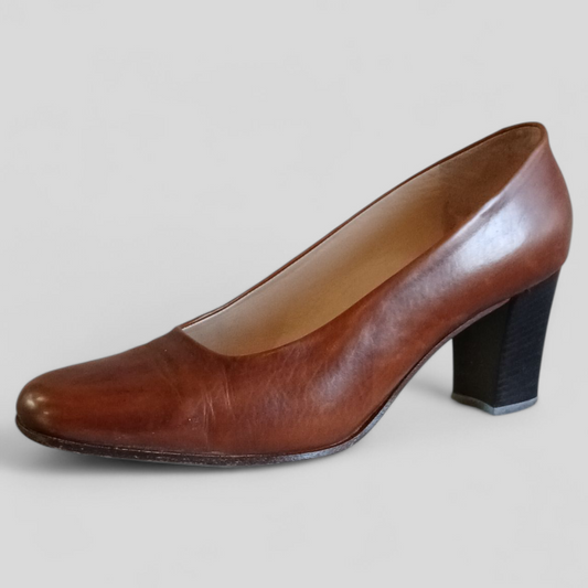 (40 1/2) Tino Lanzi | Leather Heels