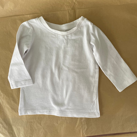 (000) Organic Cotton White L/S Shirt