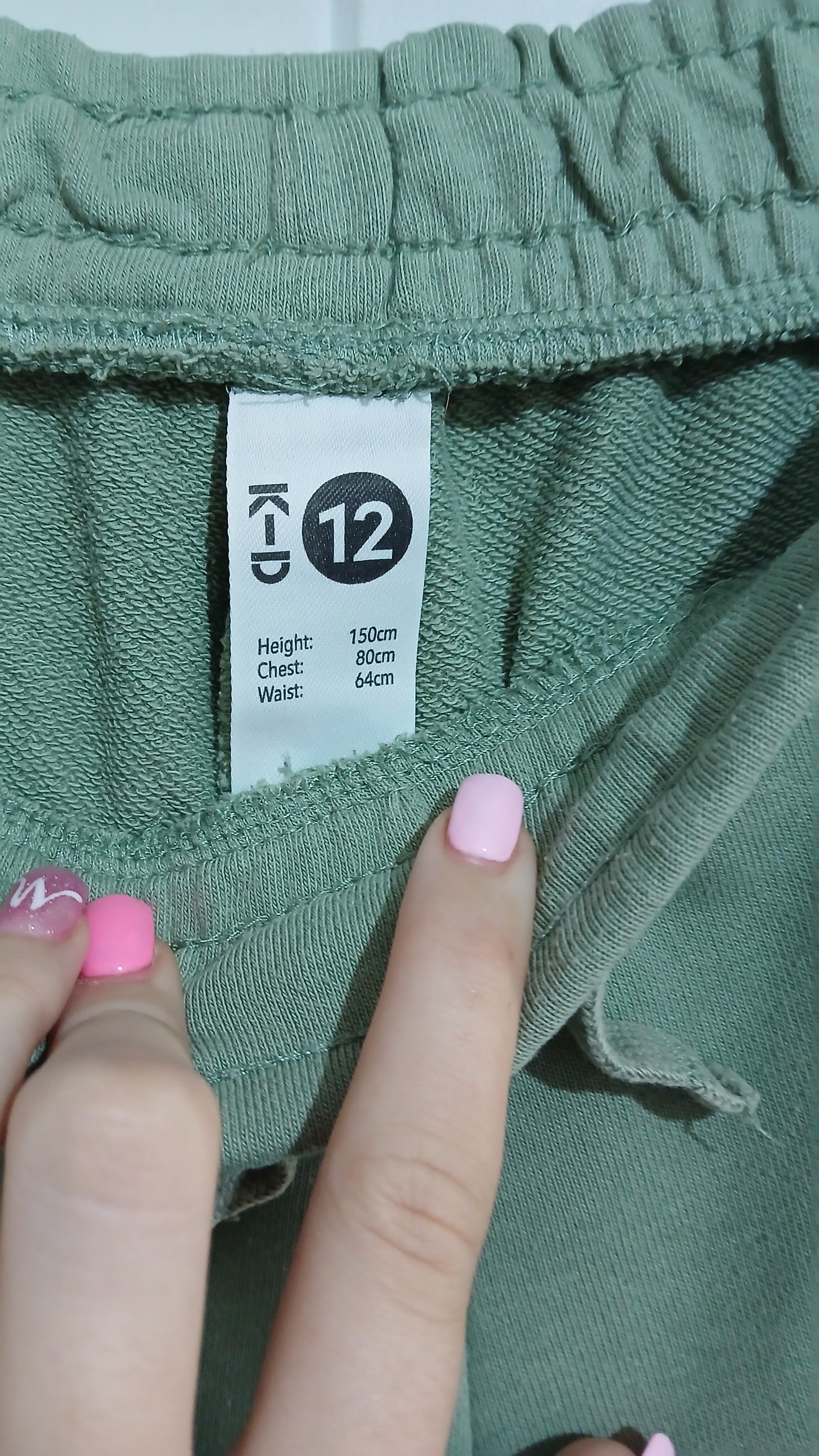 (12JNR) K-D | Green Shorts