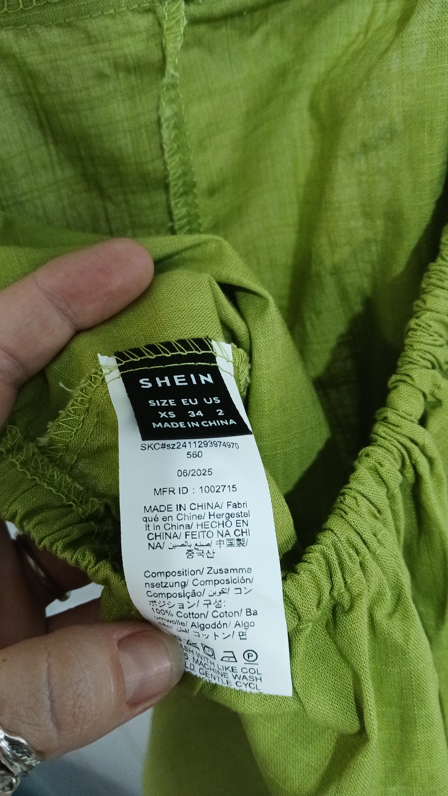 (XS) Shein | Playsuit Green