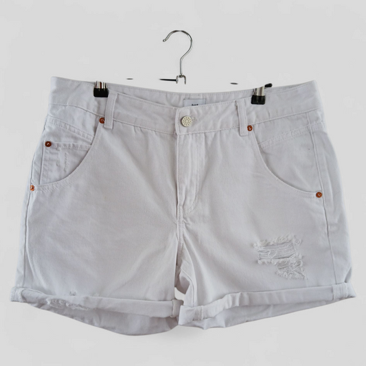 (12) Just Jeans | White Denim Shorts