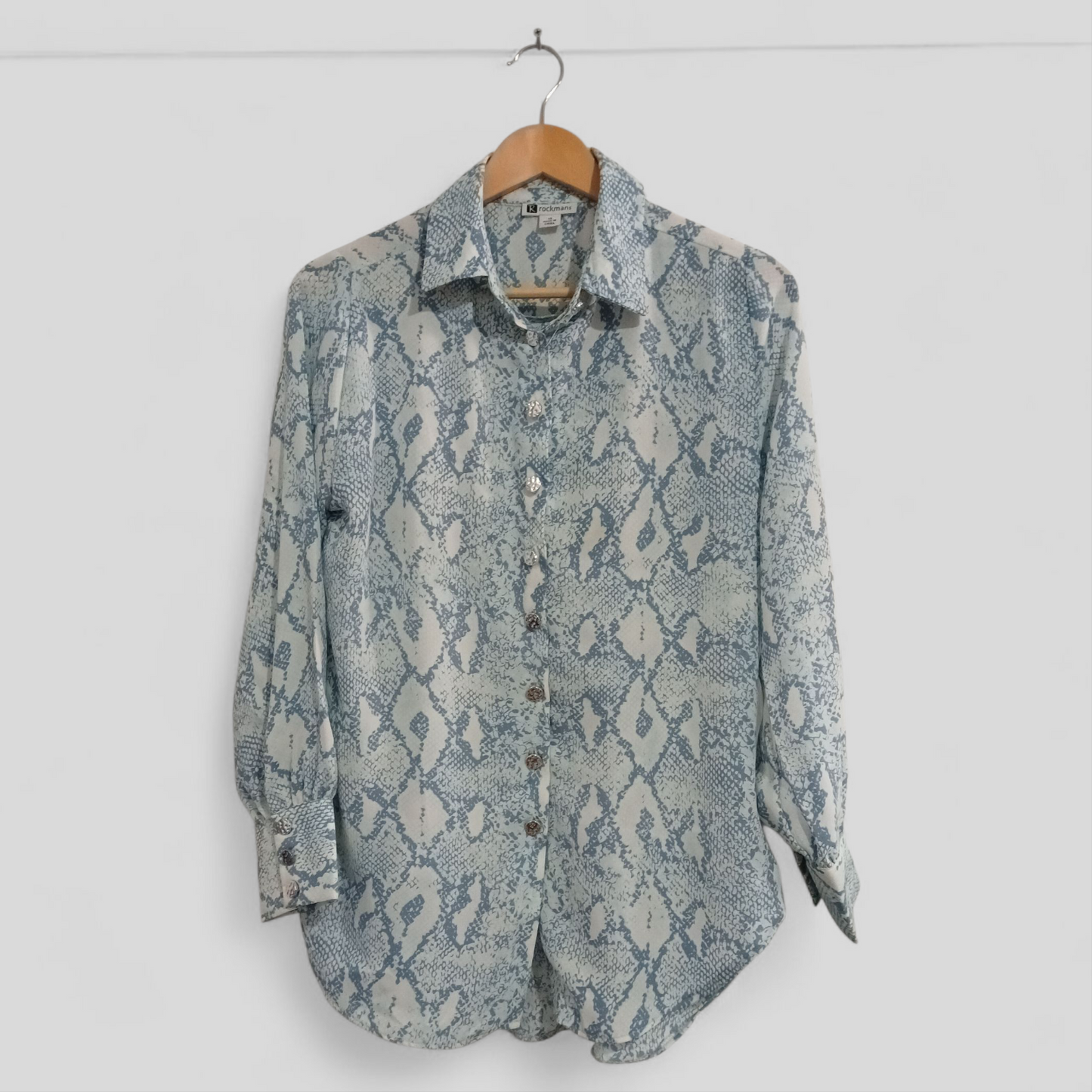 (10) Rockmans | Blue Print Blouse