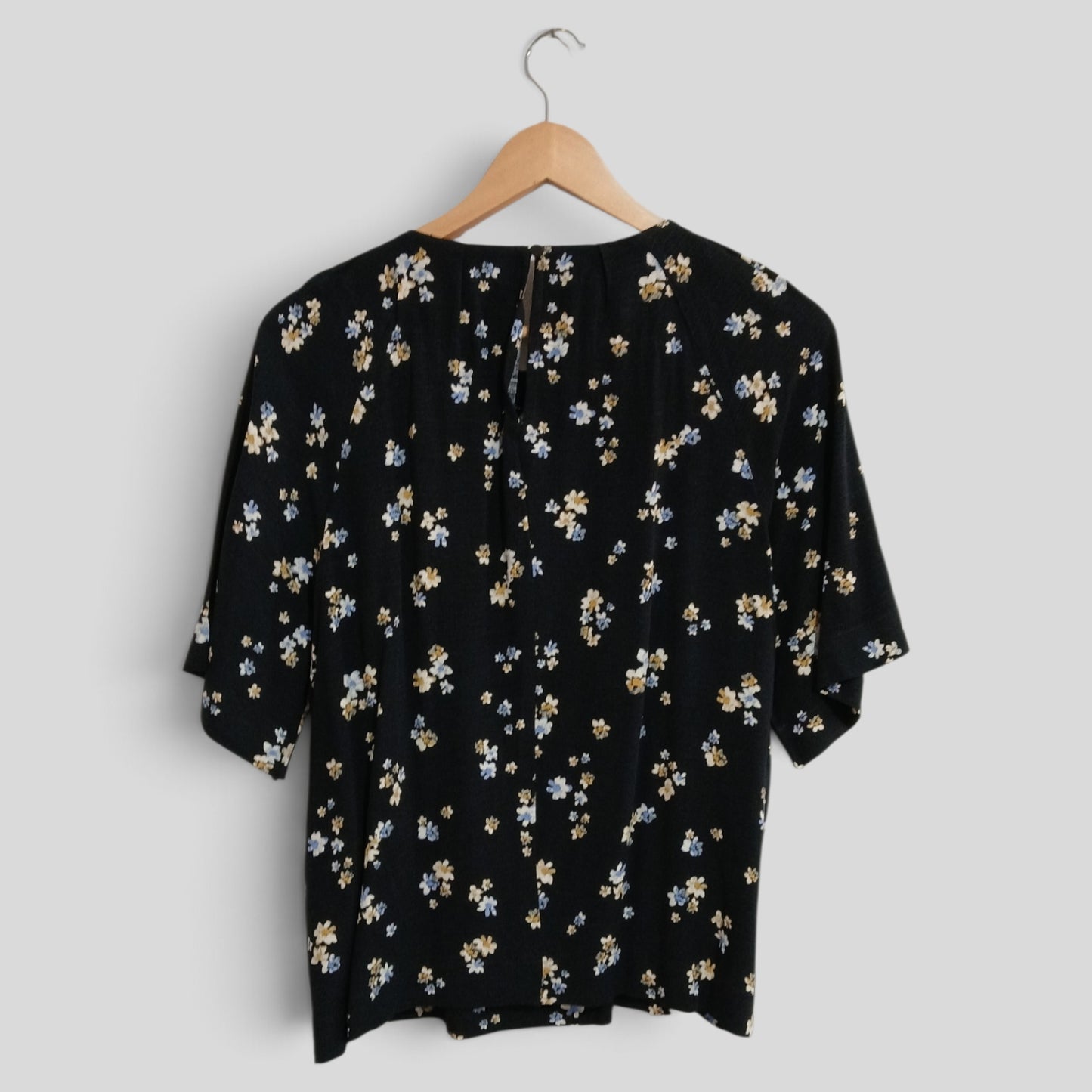 (12) Anko | Black Floral Blouse