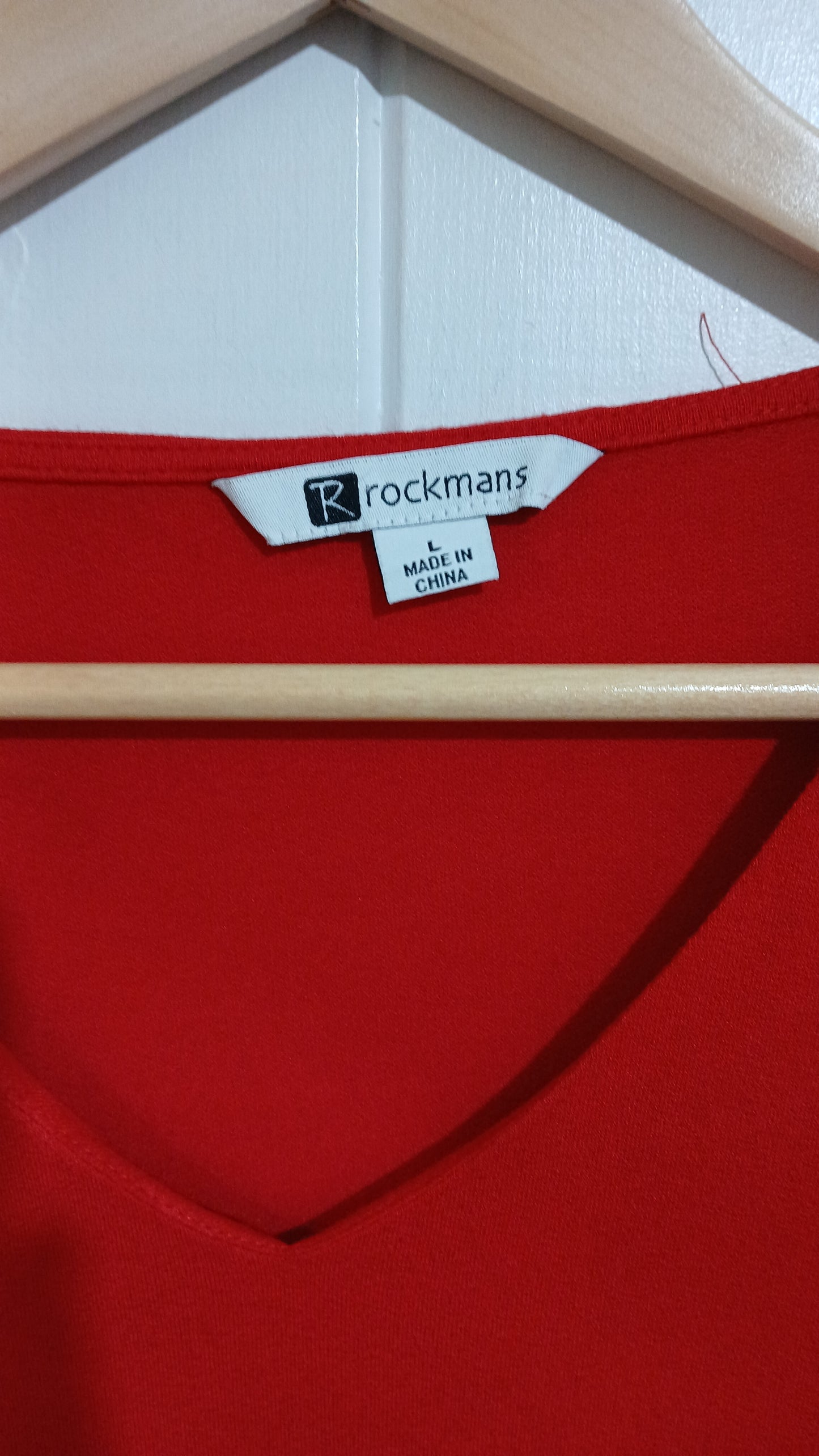 (L) Rockmans | Red Blouse