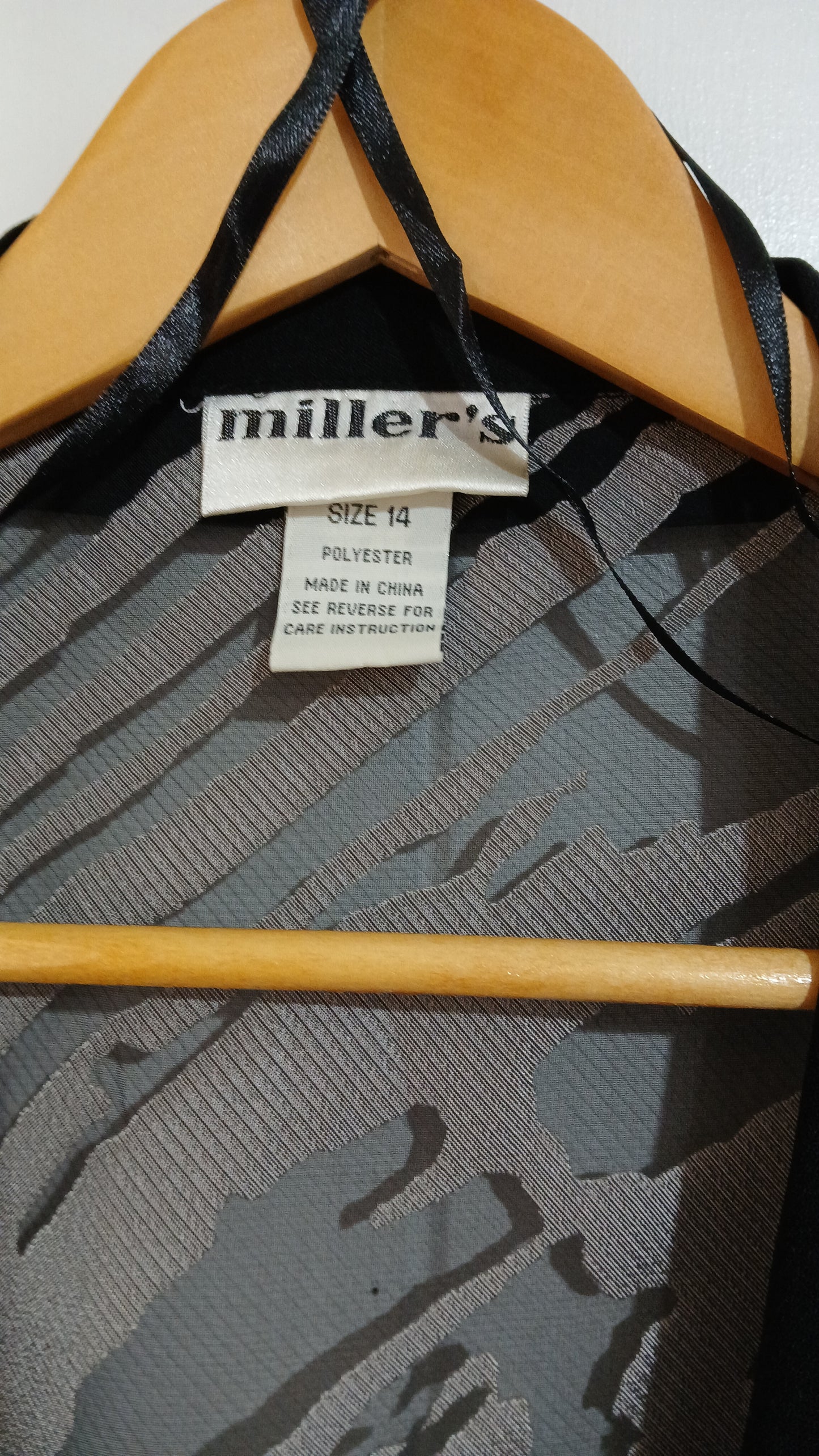 (14) Millers | Zebra Sheer Open Blouse Jacket