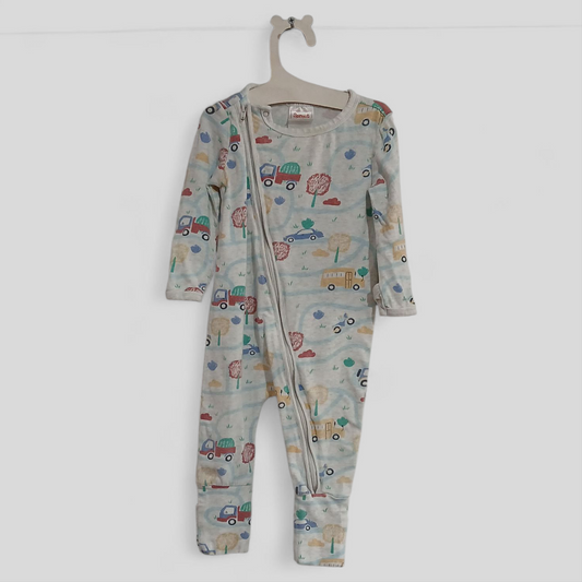 (00JNR) Sprout | Vehicle Onesie