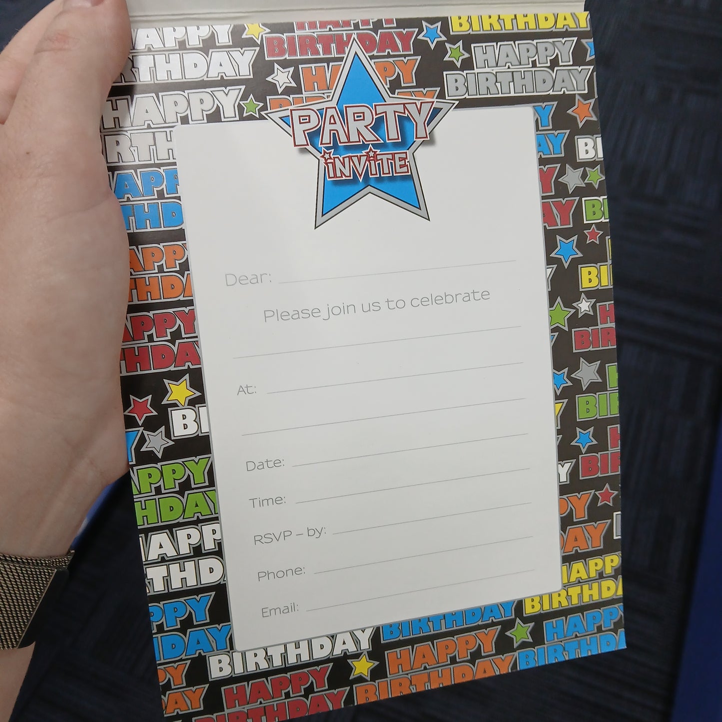 Invitation Pad | 145X195 HAPPY BIRTHDAY 25SHT