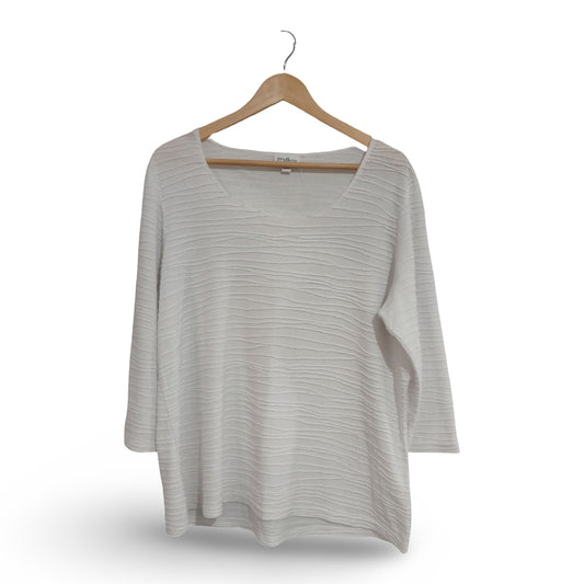 (20) Millers | White Textured Blouse