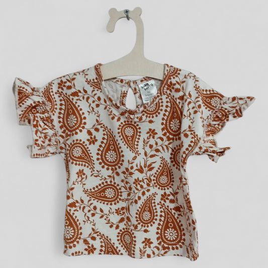 (00JNR) Baby Berry | Patterned Blouse