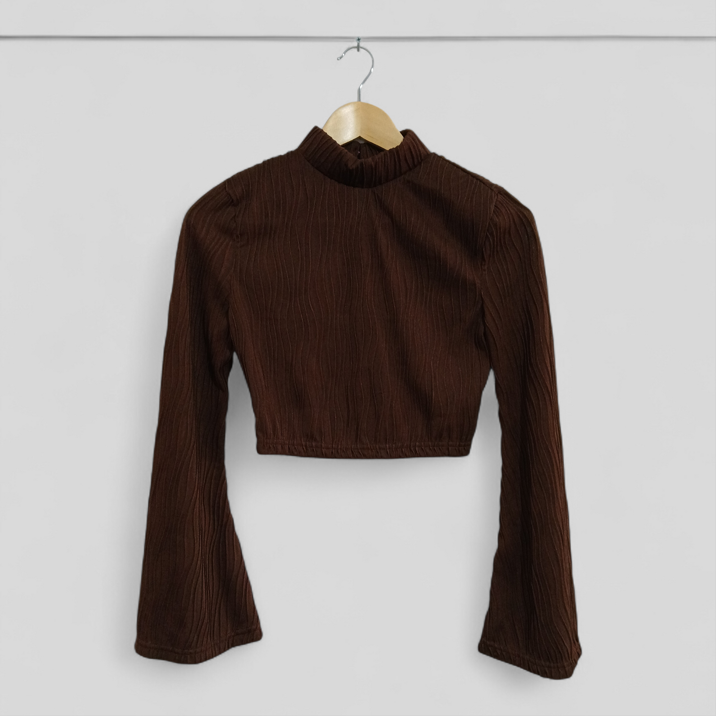 (S) BNWT | Howdy Hetty | Bell Sleeved Textured Crop
