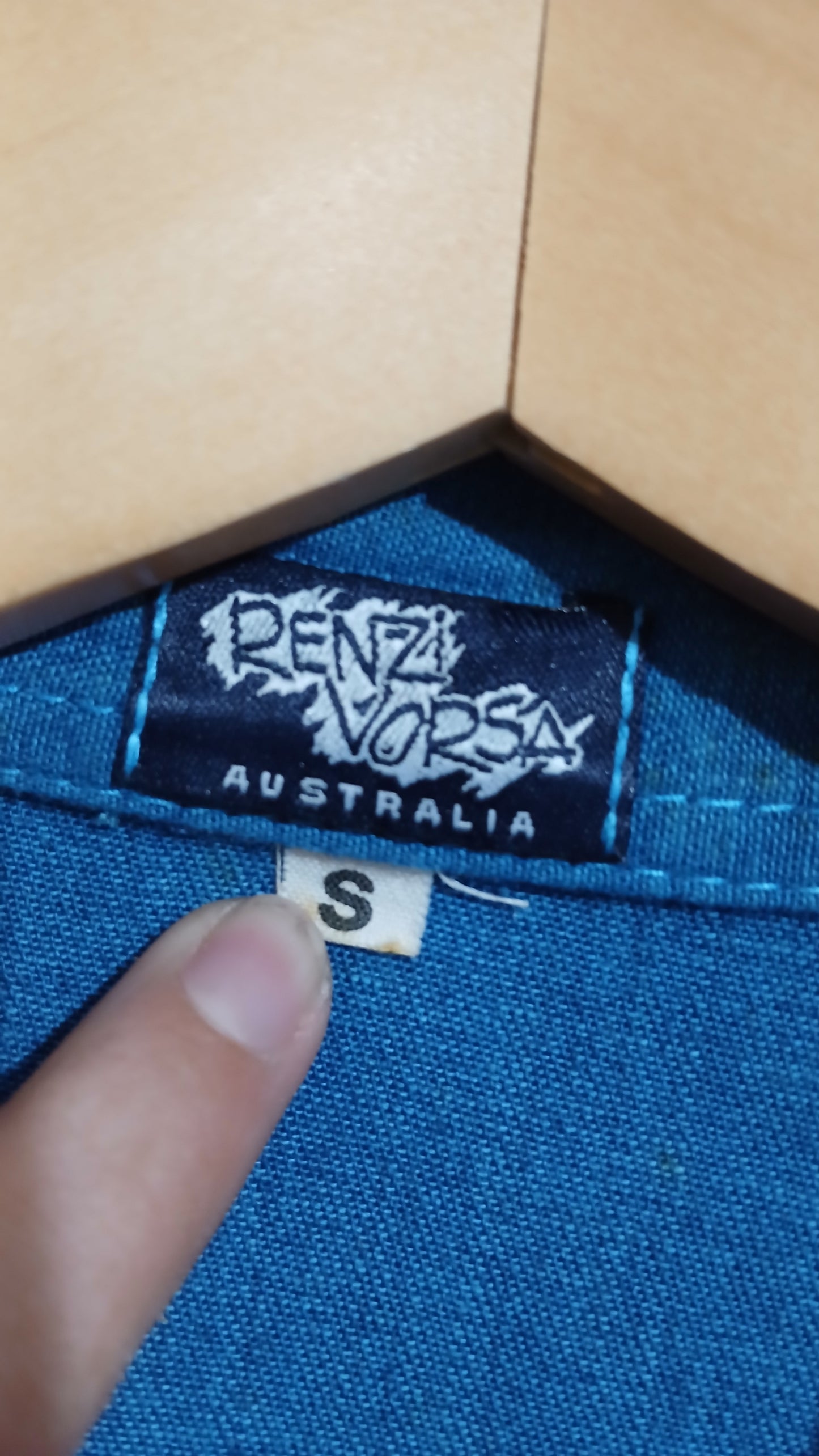 (S) Renzi Vorsa | Blue Triangle Blouse Pants Set