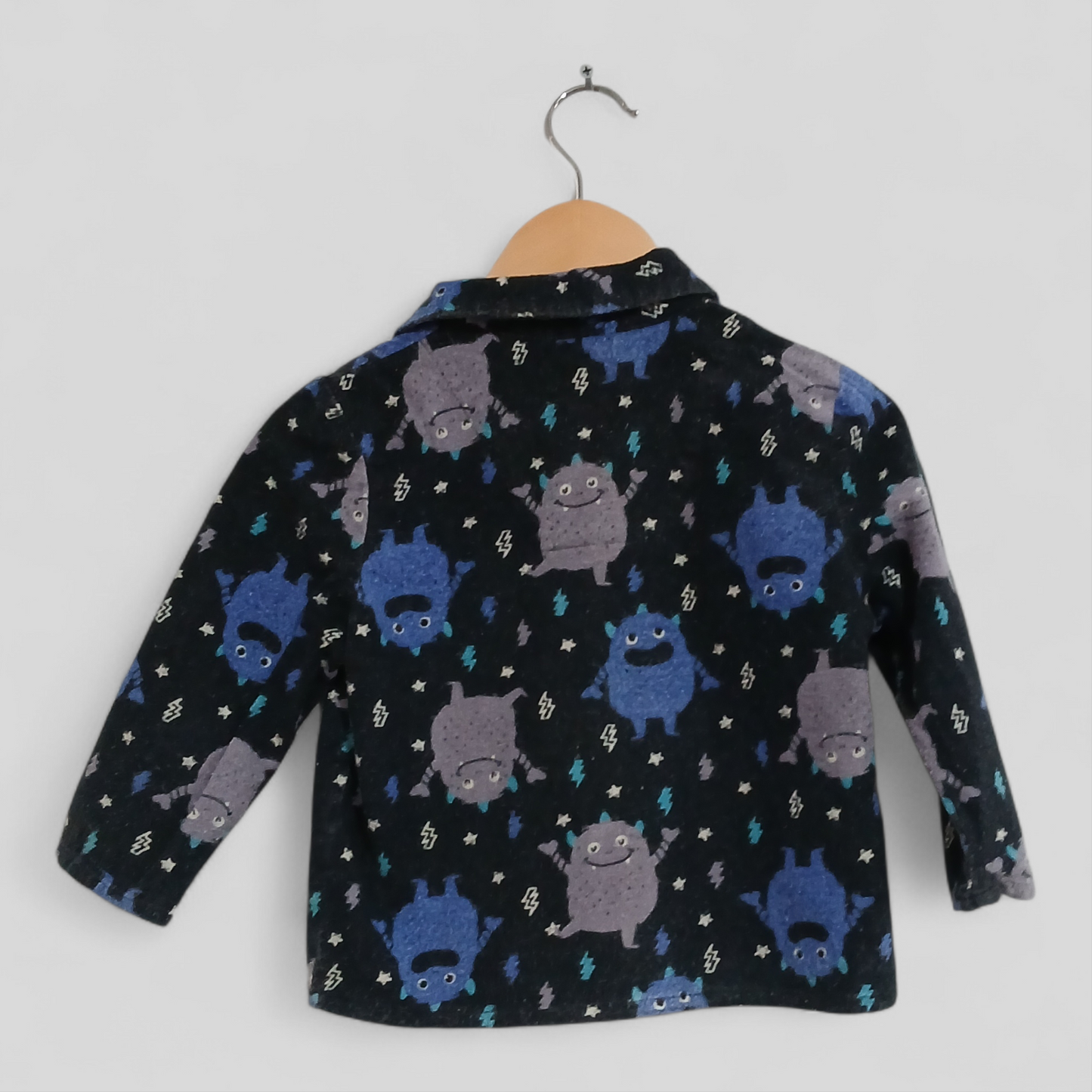 (3JNR) Monster Flanellette PJ Shirt