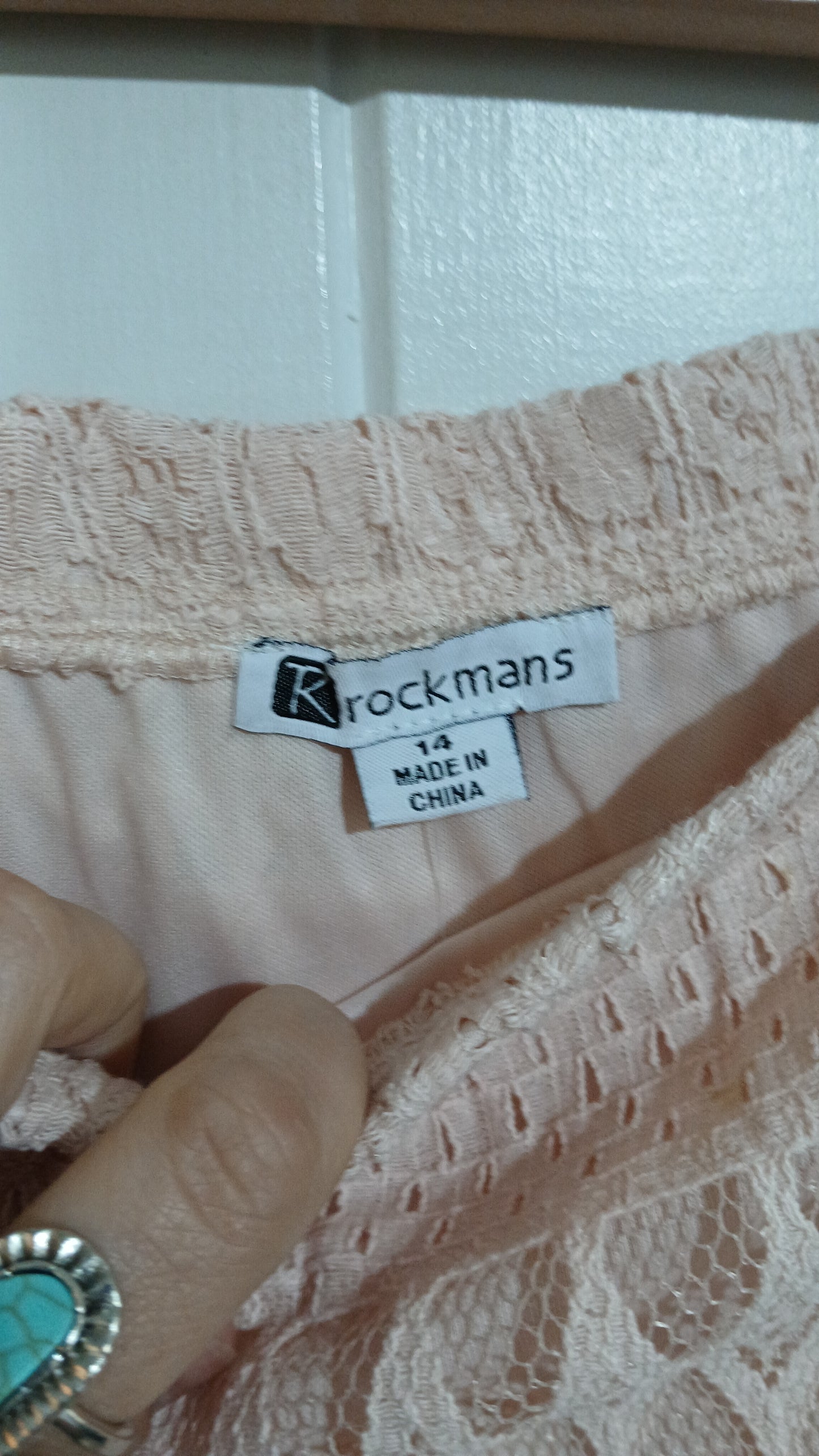 (14) Rockmans | Pink Lace Skirt