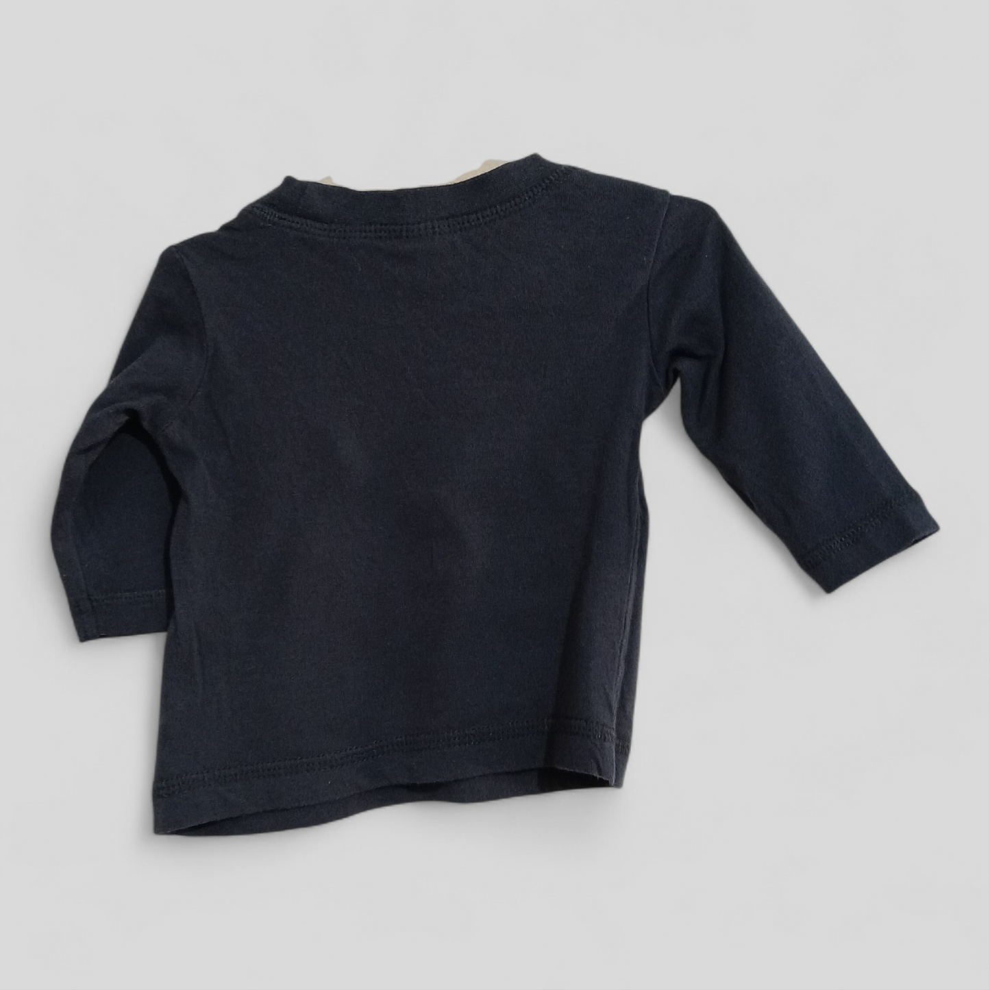 (0000JNR) Tiny Little Wonders | Navy LS Shirt