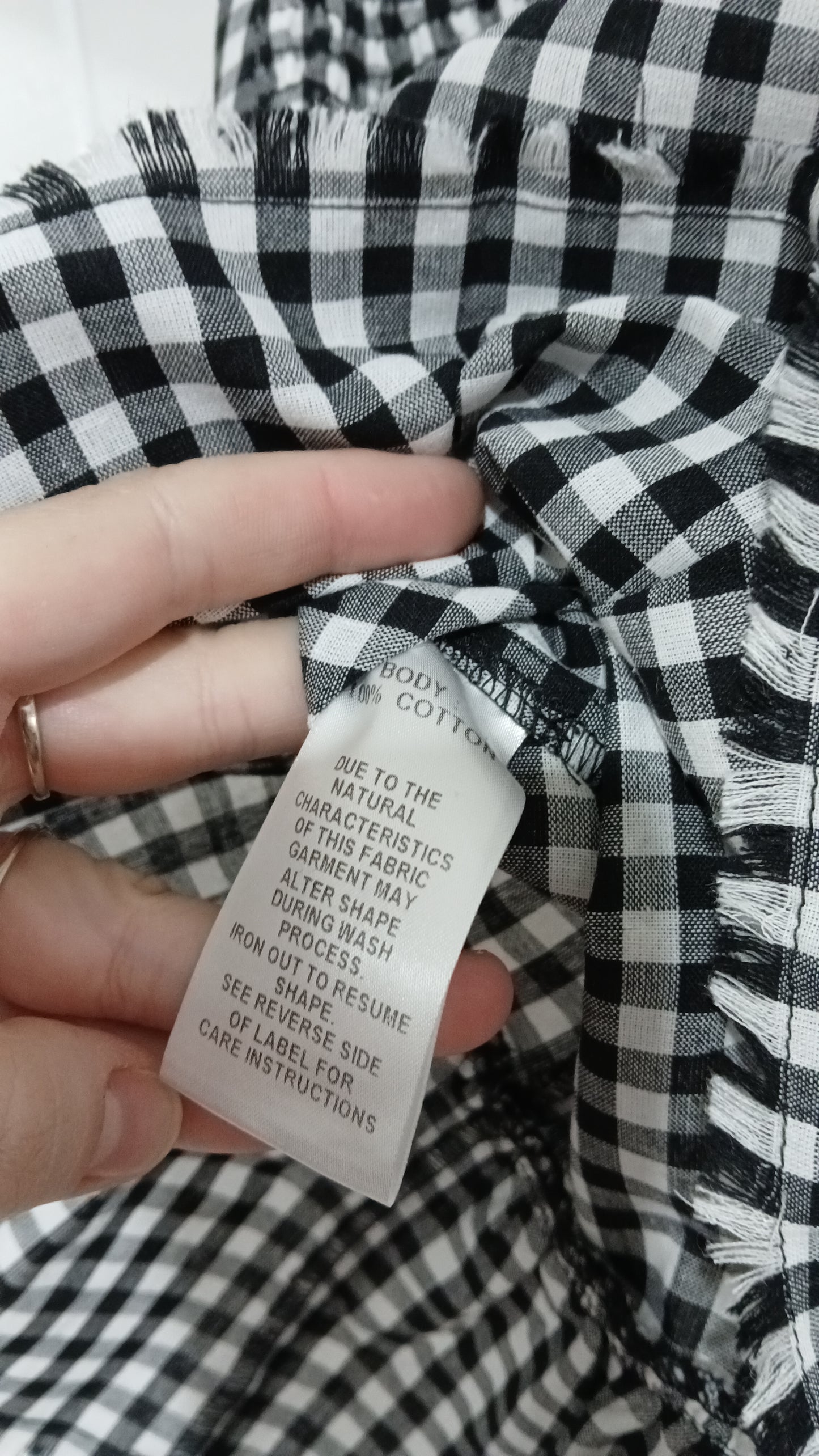 (12) Nunui | Gingham Cotton Skirt
