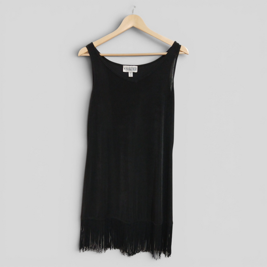 (12) Together | Black Fringed Dress
