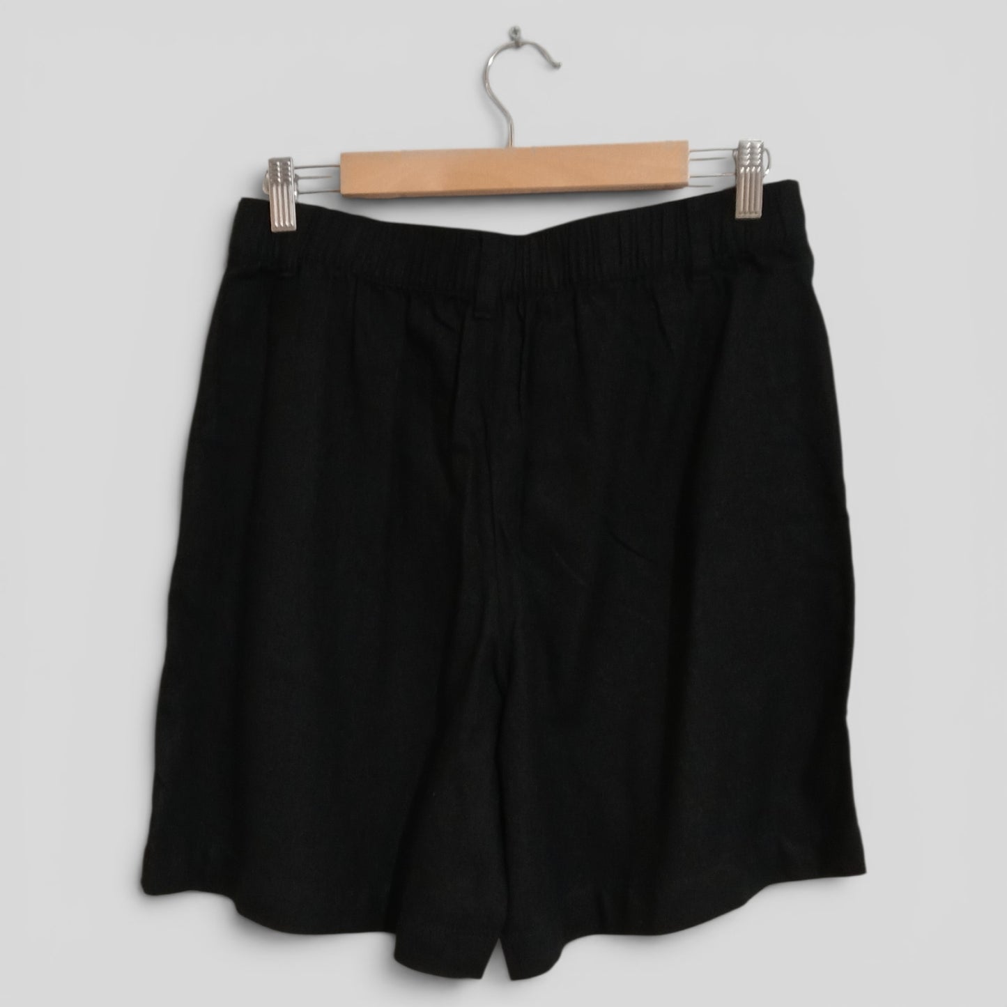 (12) Anko | Black Linen Blend Shorts