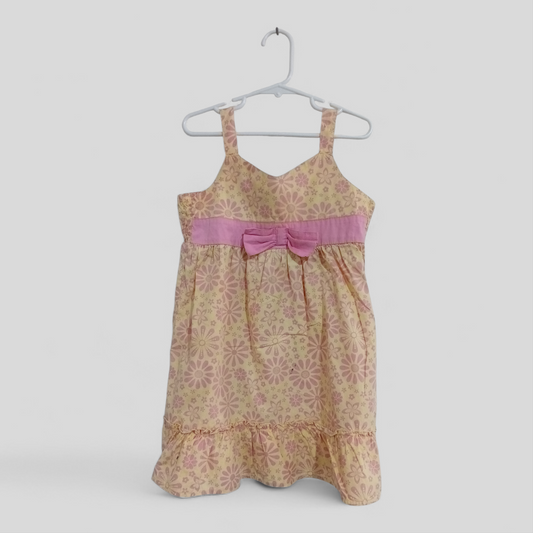 (5JNR) H+T | Dress Floral Yellow/Pink