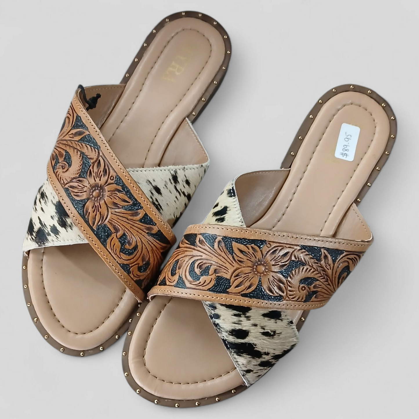 Myra | Chappy Western Hand-Tooled Sandals