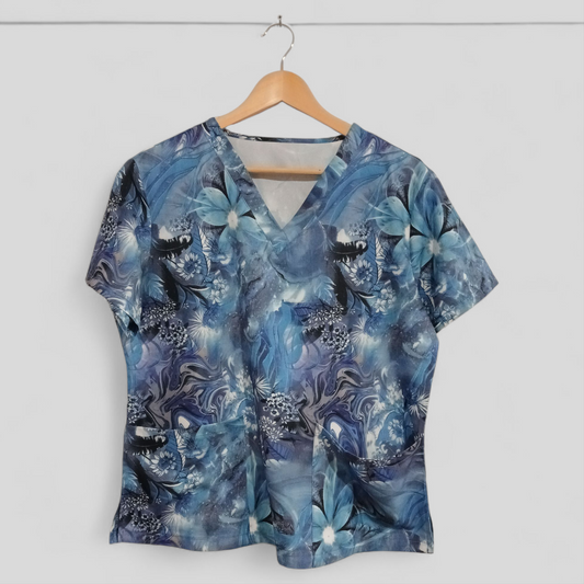 (L) Scrub Shirt | Blues