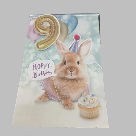 Birthday Card |  9th Girl/Tutu Bunny