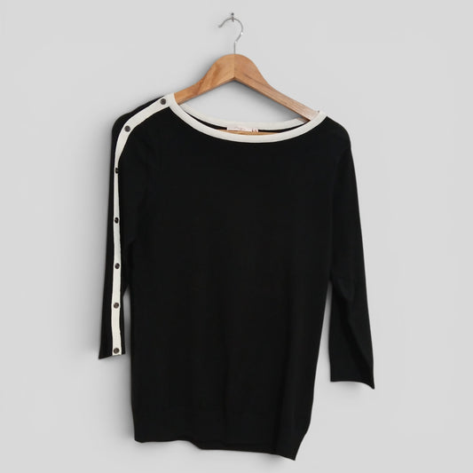 (S) Millers | Black White Stripe Blouse