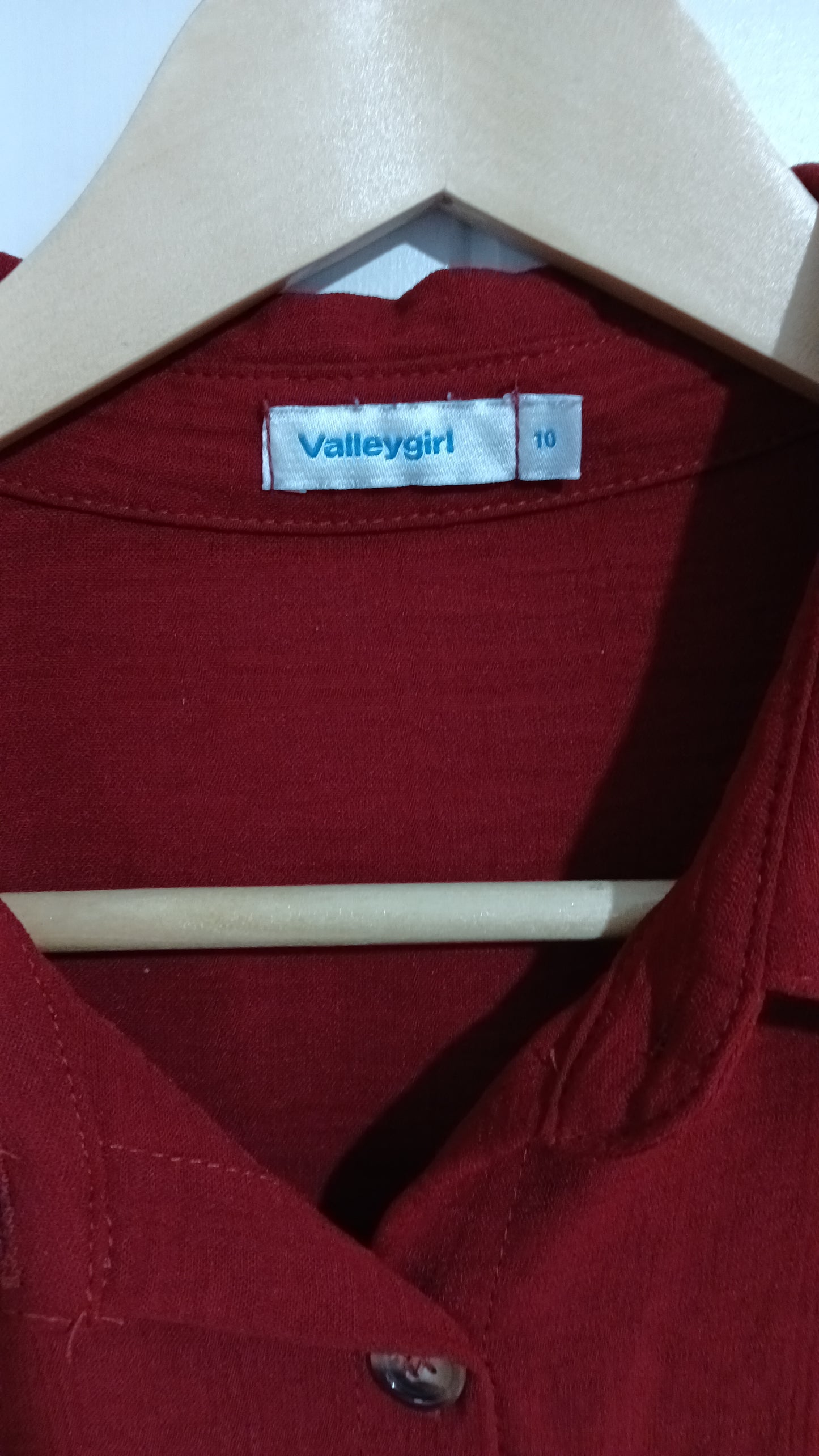 (10) Valleygirl | Maroon LS Blouse