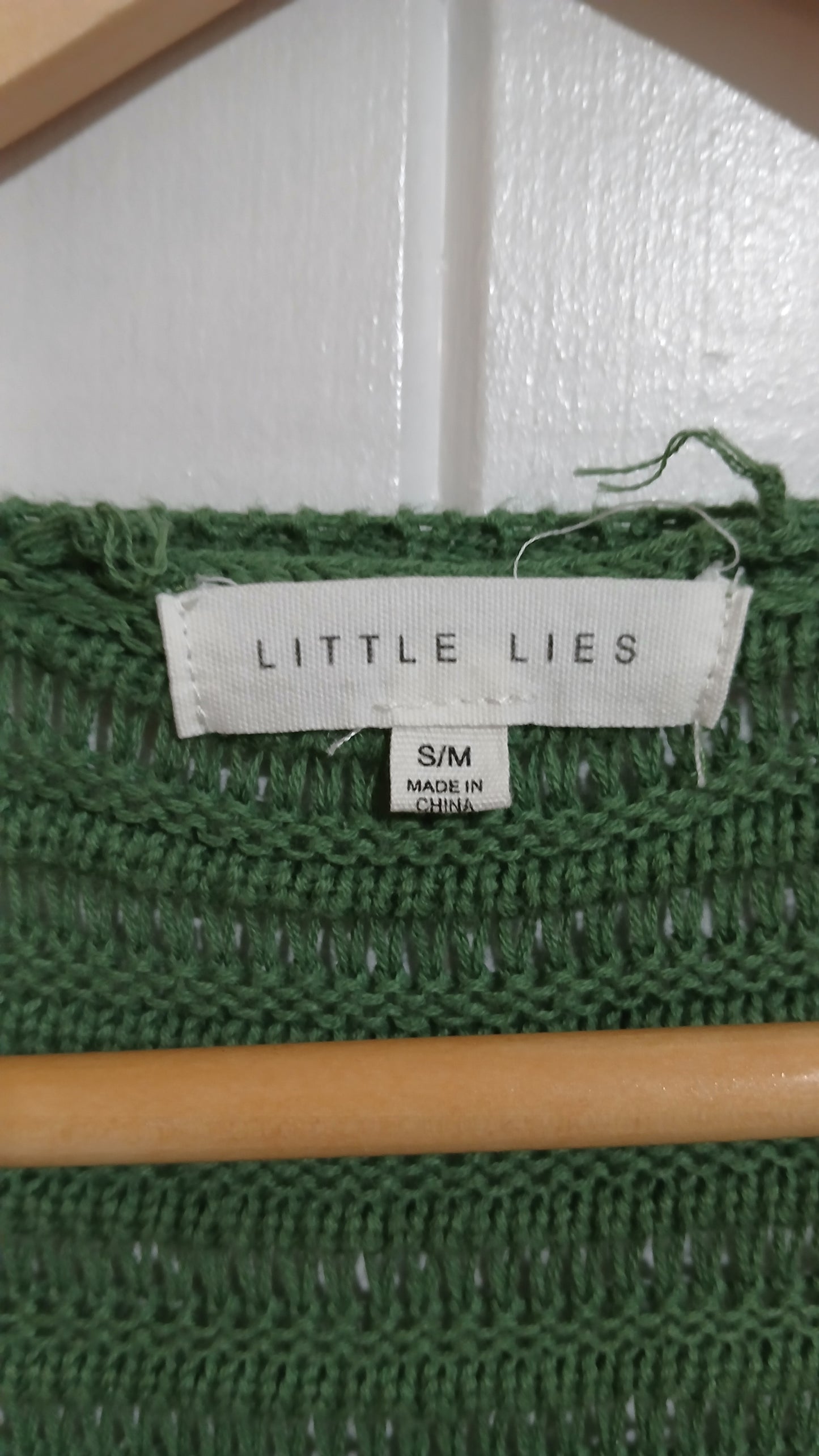 (S/M) Little Lies | Green Knit Cardi