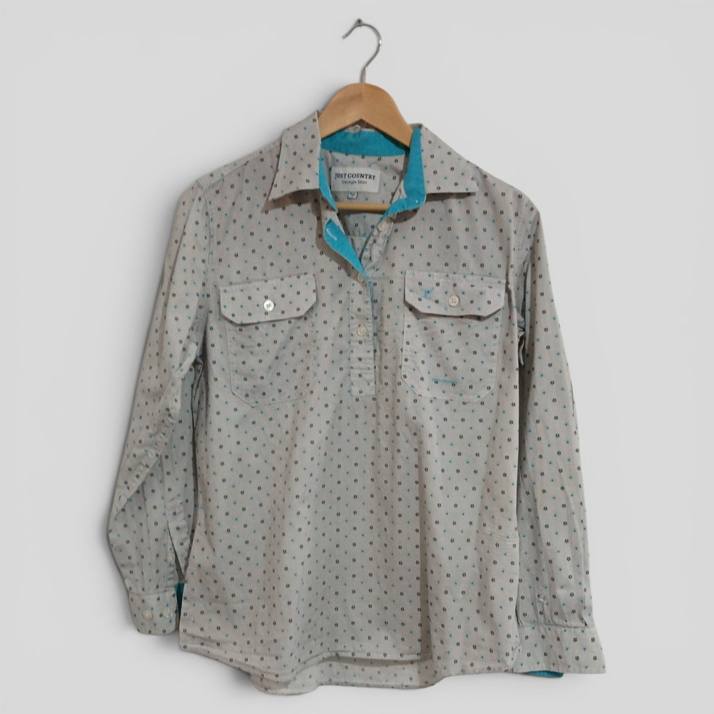 (12) Just Country | Patterned Work Shirt
