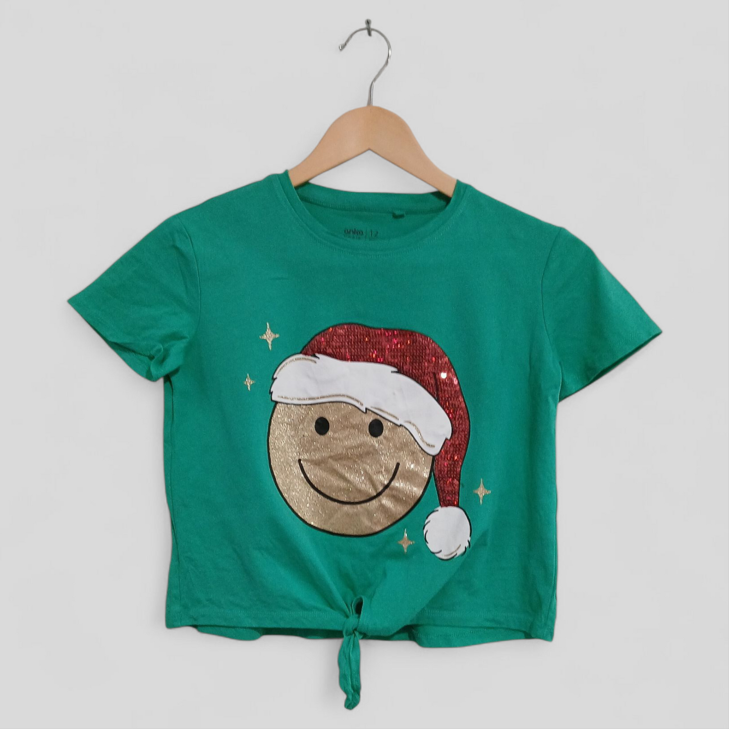(12JNR) Anko | Santa Smiley Tee