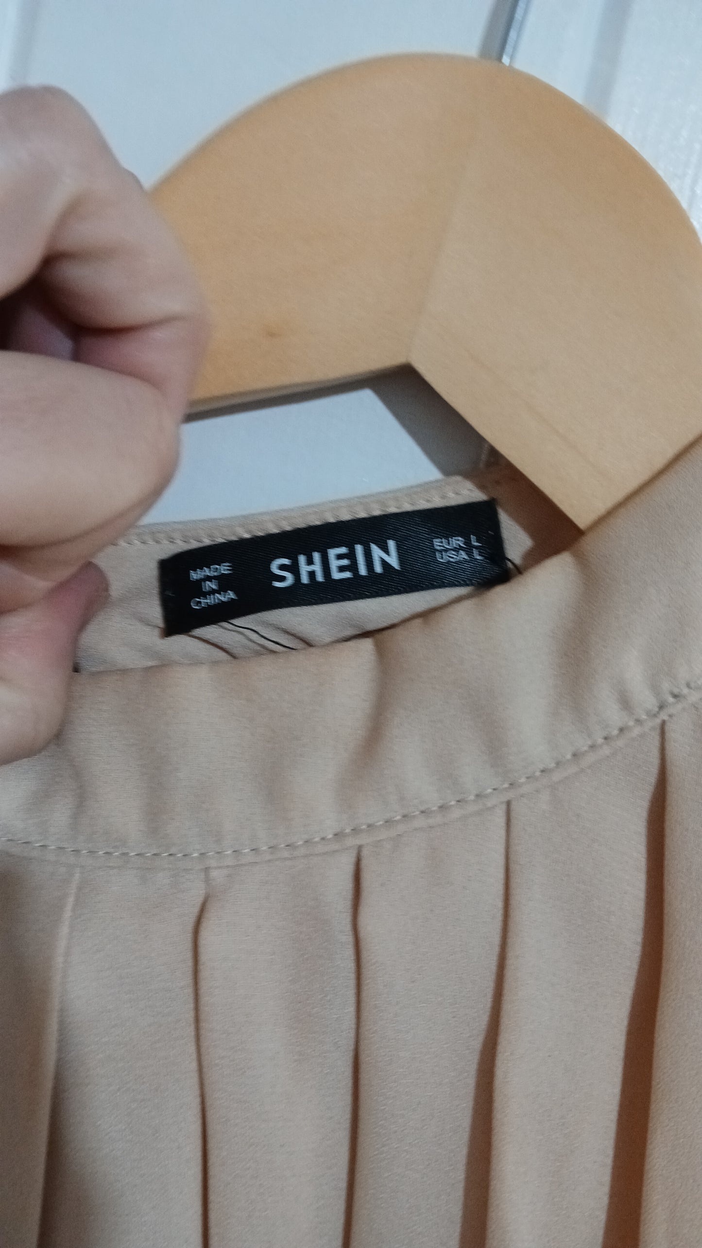 (L) Shein | LS Lace Sleeve Blouse