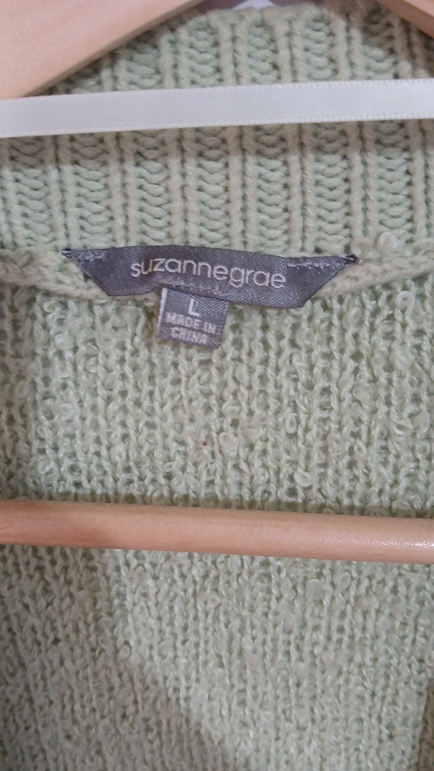 (L) Suzannegrae | Green Knit Cardi