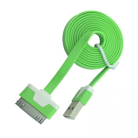 iGear | CABLE IPHONE 4 1MTR FLAT - Green