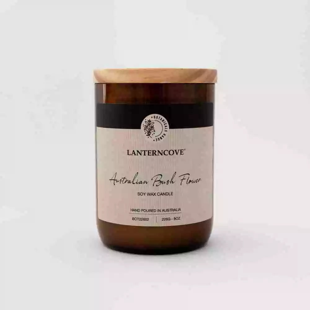 Australian Bush Flower | Botanicals 8oz Soy Wax Candle | Lanterncove